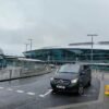 Luxury van parked outside Dublin Airport terminal