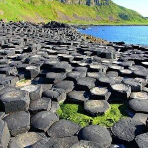 Giant’s Causeway hexagonal basalt columns, Northern Ireland